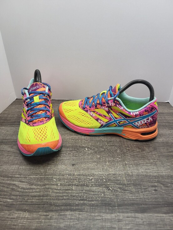 Asics Shoes - Asics Gel-Noosa Tri 10 Women's Size 7 Running Shoes T580N Neon Graffiti